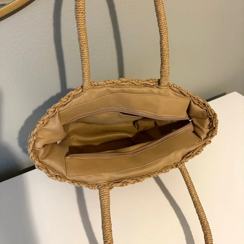 PINK LILY A Grand Break Straw Purse - Picture 8 of 8